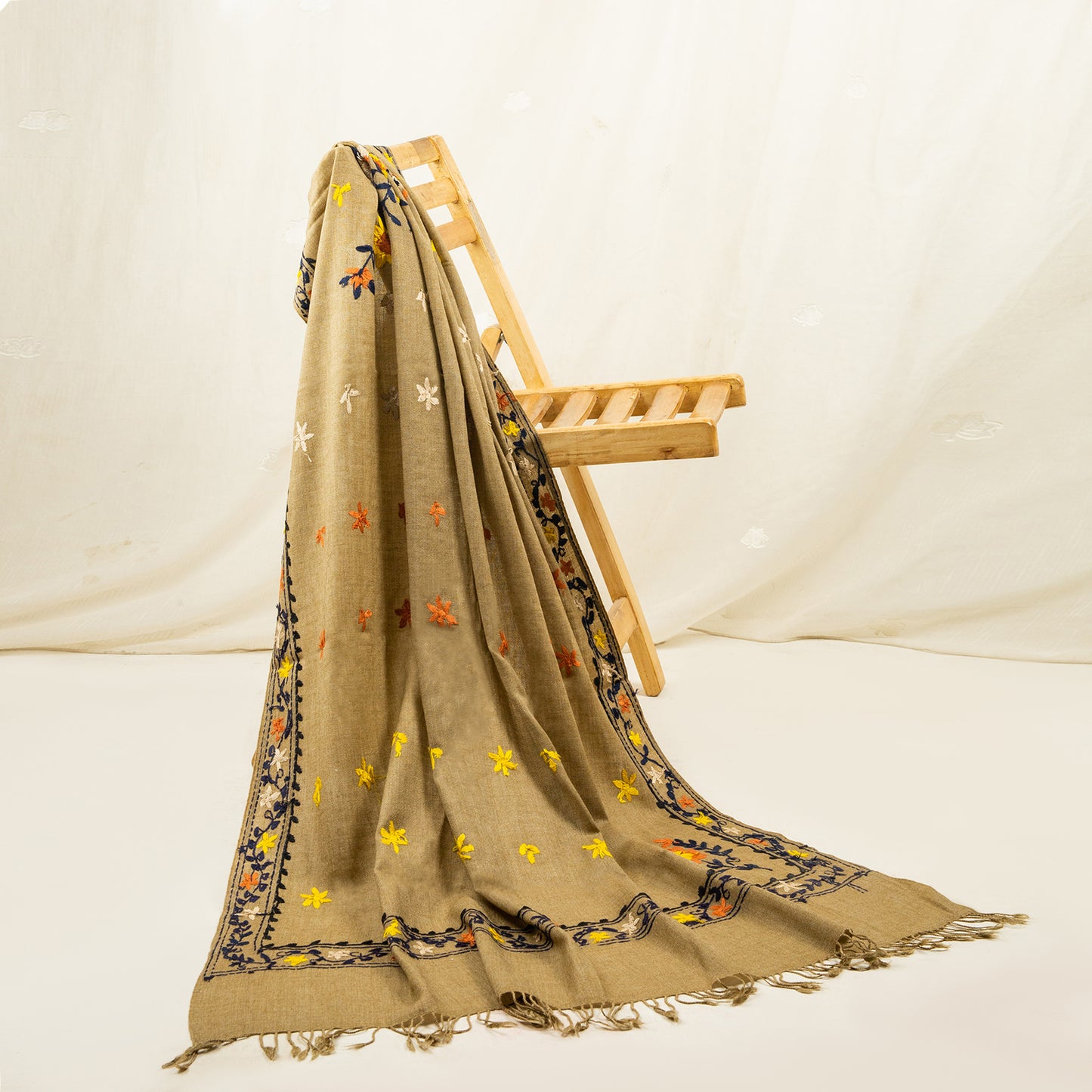 Green Lux wool premium shawl