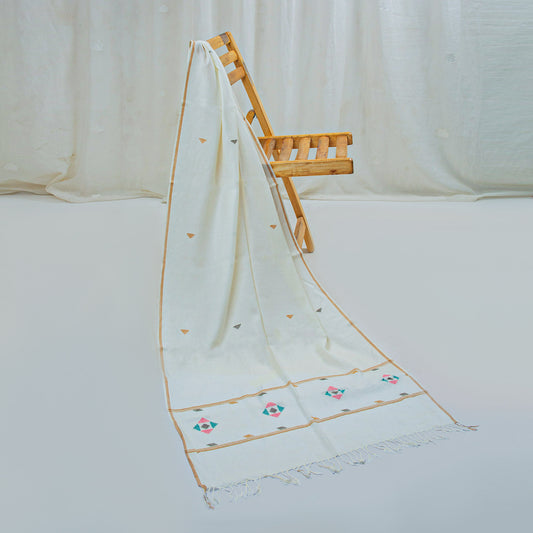 White Lux wool premium stoles