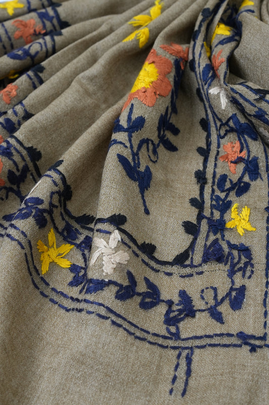 Green Lux wool premium shawl