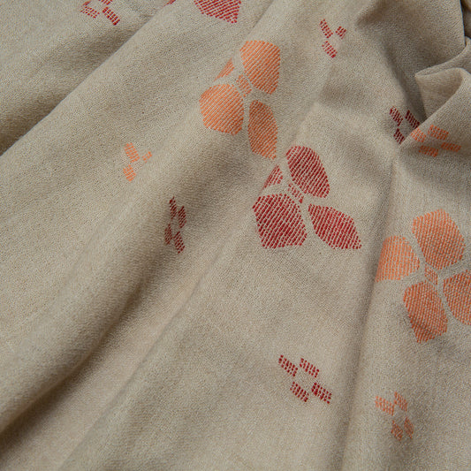 Grey Hand made wool shawl