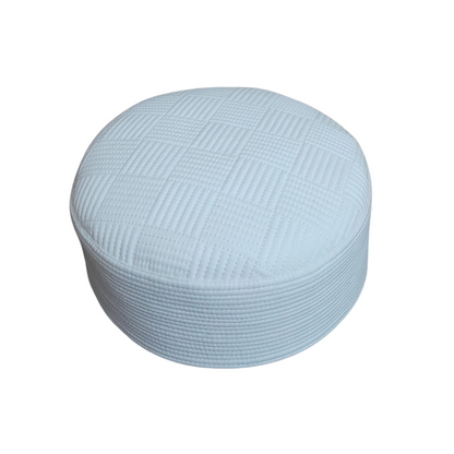 Zaavia White Koofis Cap for MEN