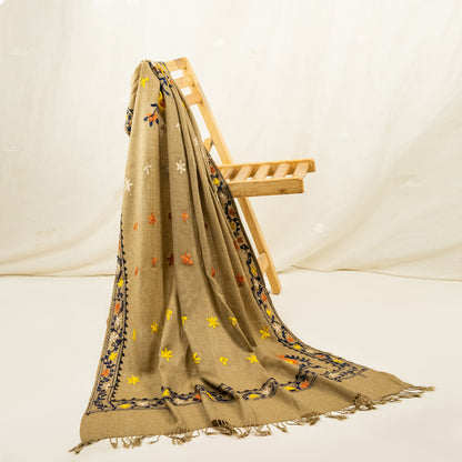 Green Lux wool premium shawl