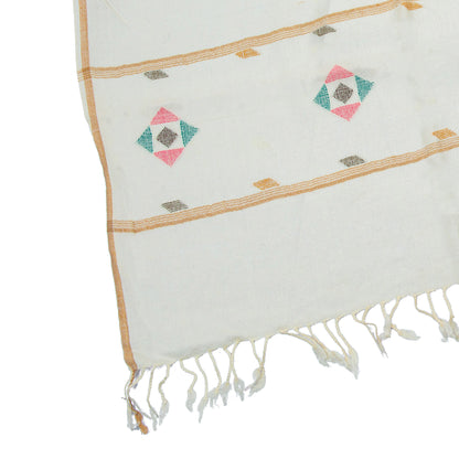 White Lux wool premium stoles