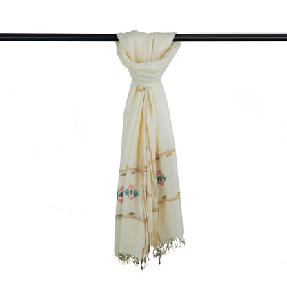 White Lux wool premium stoles