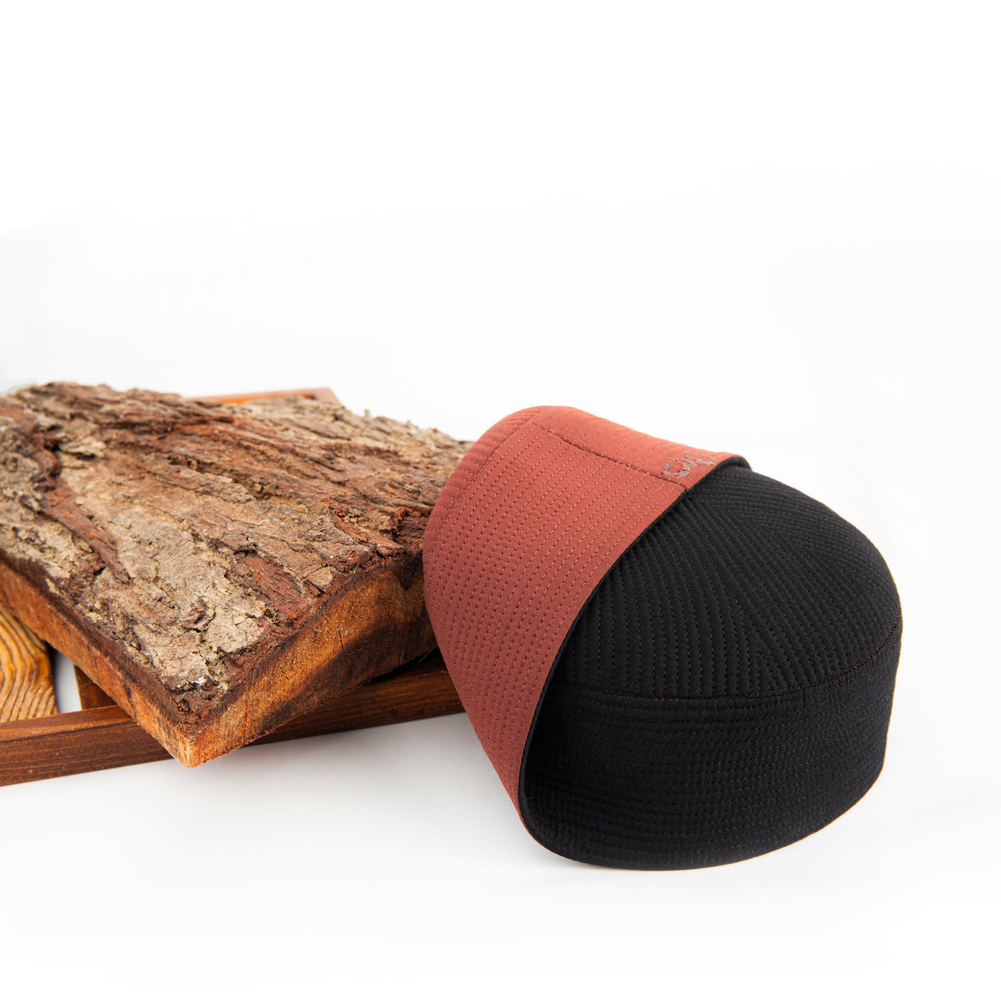Xenath 2 in 1  Red Brown & Black Koofis Cap for MEN
