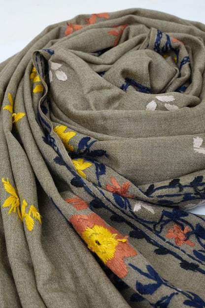 Green Lux wool premium shawl