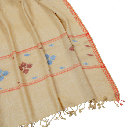 Pale Hand made wool shawl