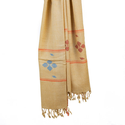 Pale Hand made wool shawl