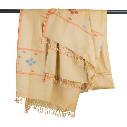 Pale Hand made wool shawl
