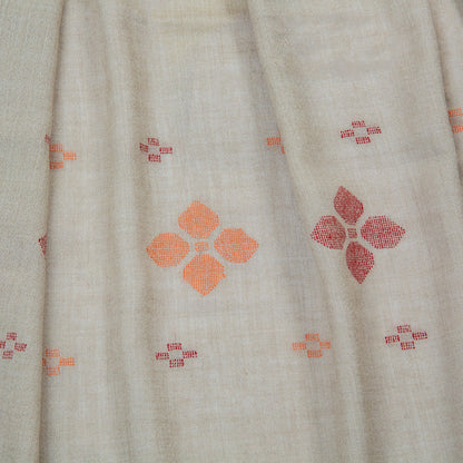 Grey Hand made wool shawl