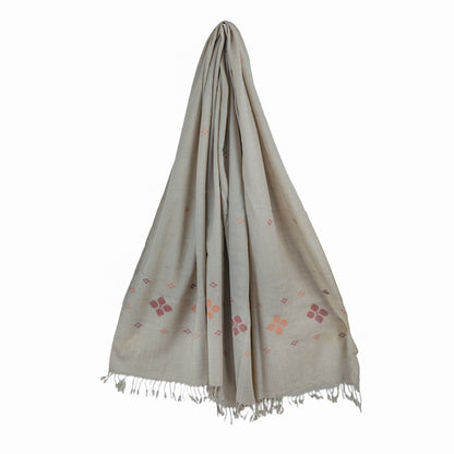 Grey Hand made wool shawl