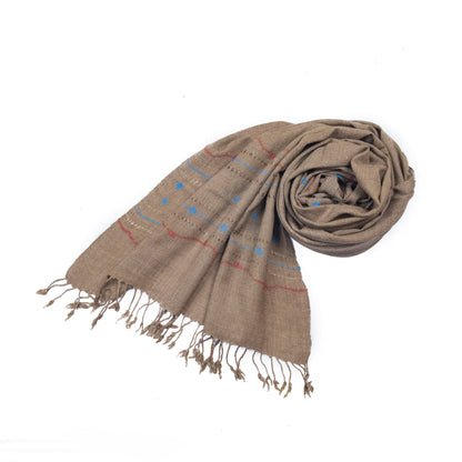 Brown Lux wool premium stoles