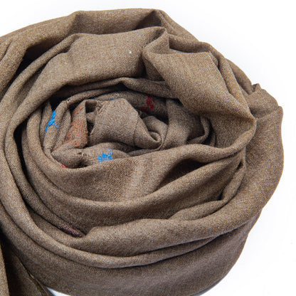 Brown Lux wool premium stoles