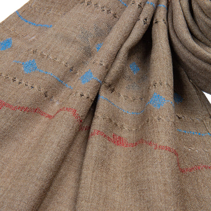 Brown Lux wool premium stoles