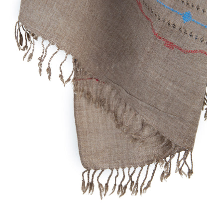 Brown Lux wool premium stoles