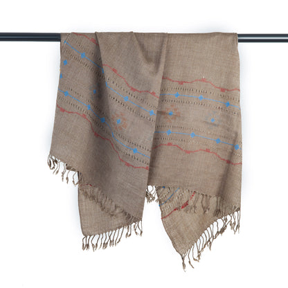 Brown Lux wool premium stoles