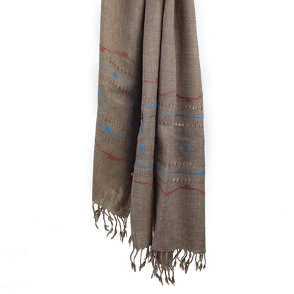 Brown Lux wool premium stoles