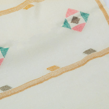 White Lux wool premium stoles